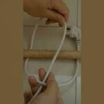 How to untie the stuck power cable
